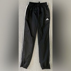 Adidas Sweatpants Adult Small
 Black White 
Running Workout Joggers